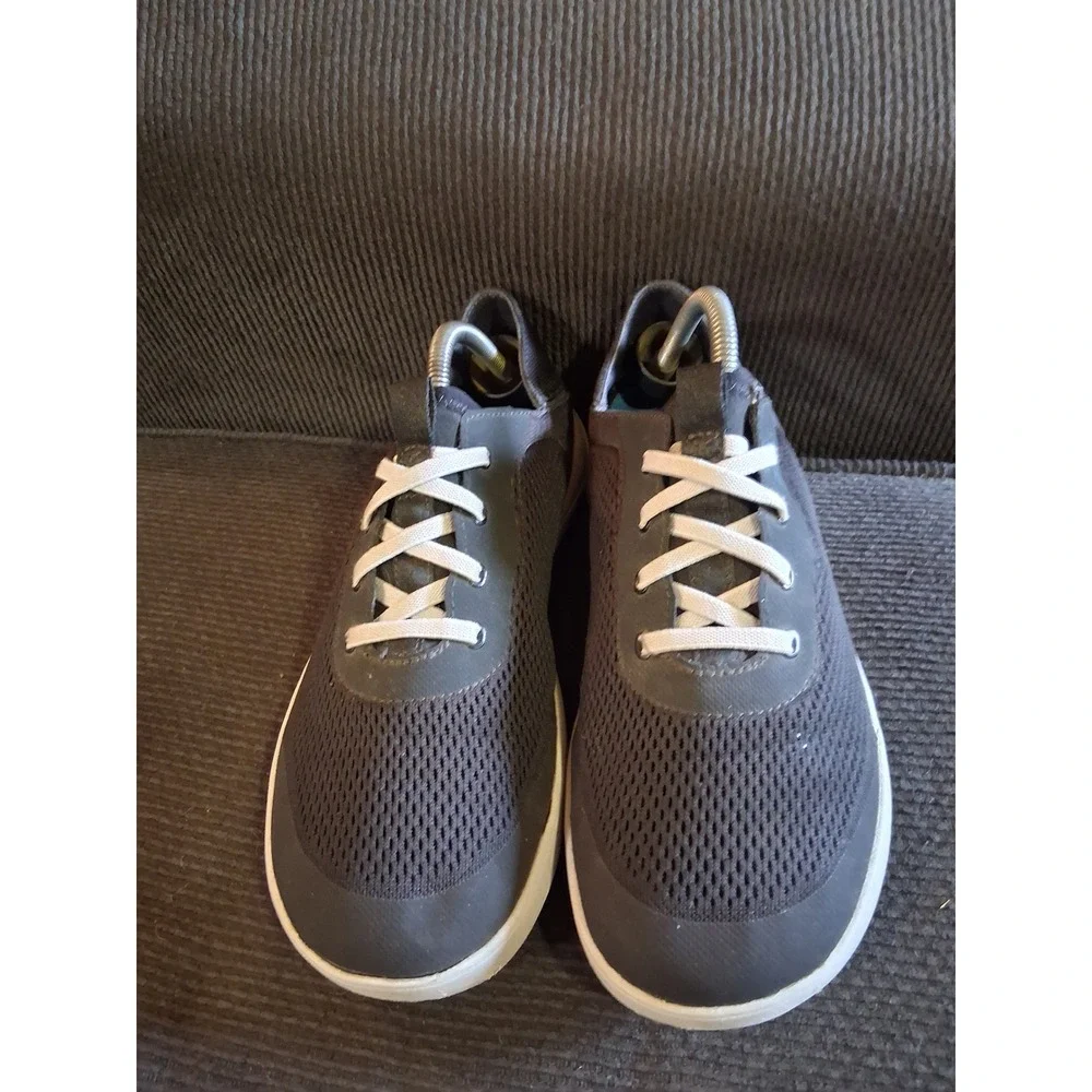 OluKai Moku Pae Mens 9.5 Trench Blue Mesh Boat Shoes 10472-40QS